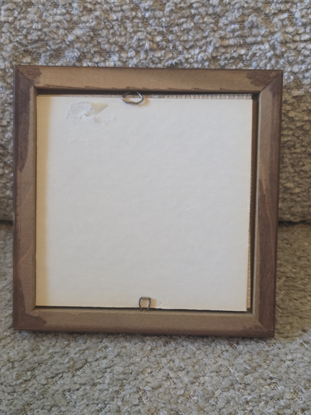 Vintage Owl Cross Stitch Piece In Frame 4x4in - Picture 3 of 5